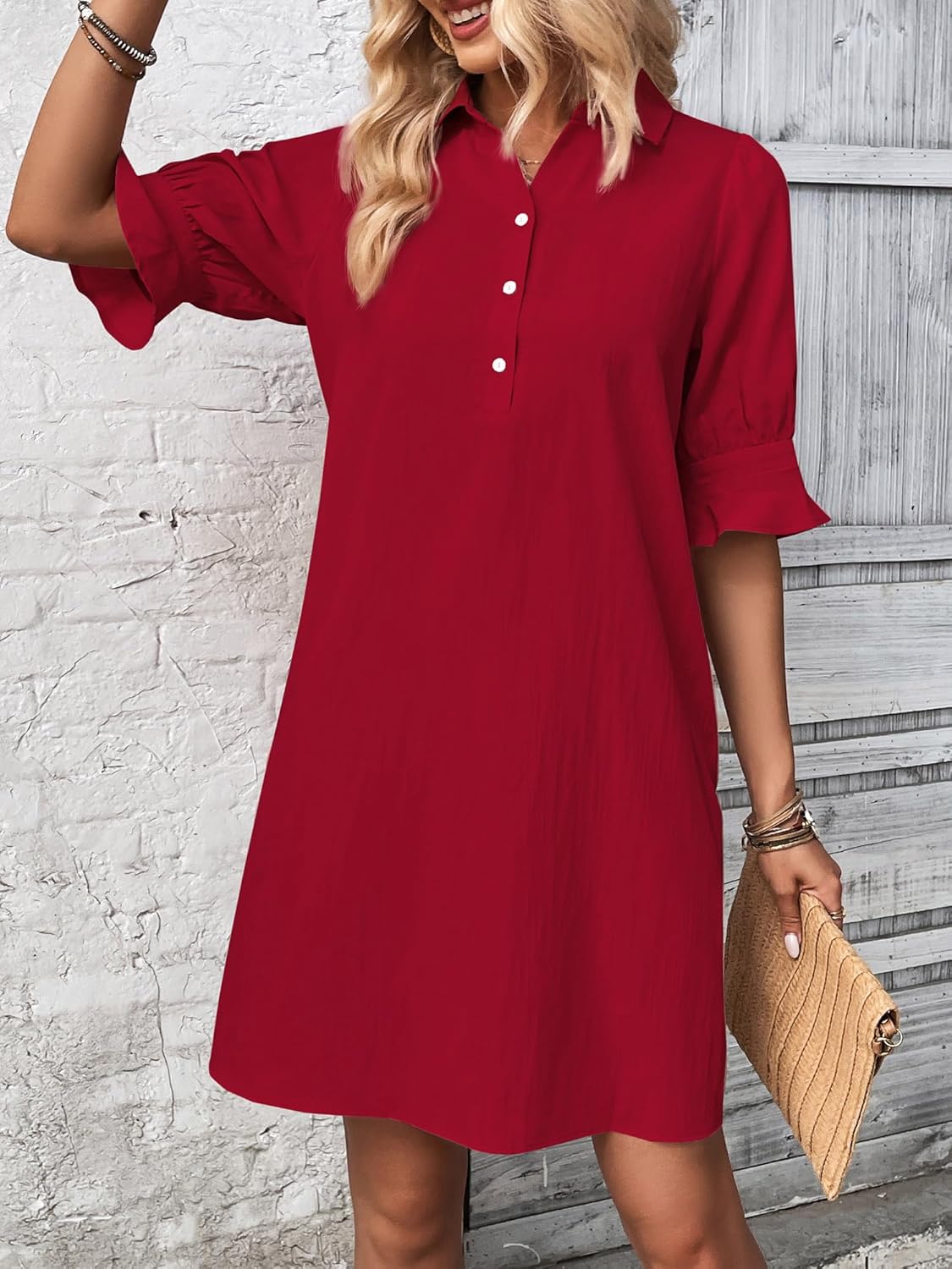 | Button Shirtdress