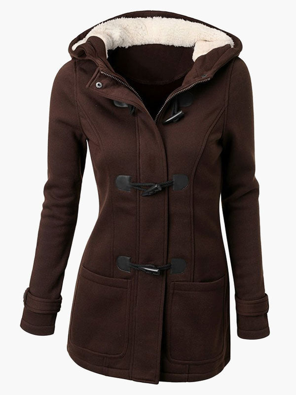 Winter Jackets For Women Hoodie Gray Coat Outerwear