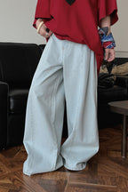 Deconstructed Flared Denim Jeans