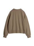 Solid Color Lapel Neck Oversized Hoodie