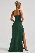 Spaghetti Strap High Slit Maxi Dress