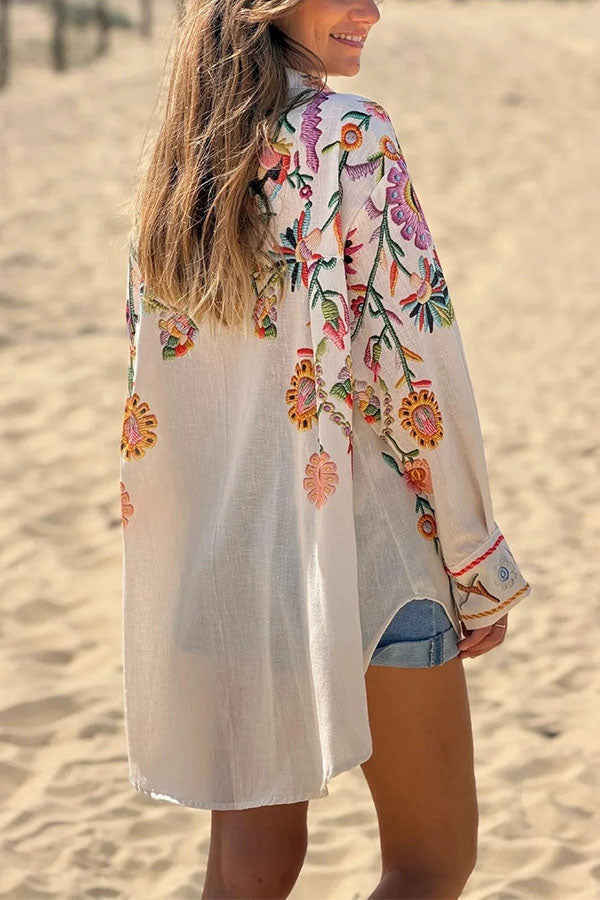 Wanderlust Floral Print Casual Shirt