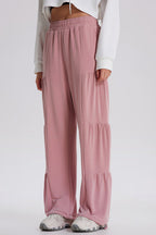 Blue Zone Planet | Basic Bae Drawstring Elastic Waist Ruched Joggers