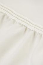 Lace Panel Asymmetrical Maxi Skirt