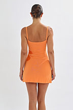Print Backless Slim Waist Bodycon Sweater Dress