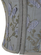 Butterfly Embroidery Bandage Corset Top