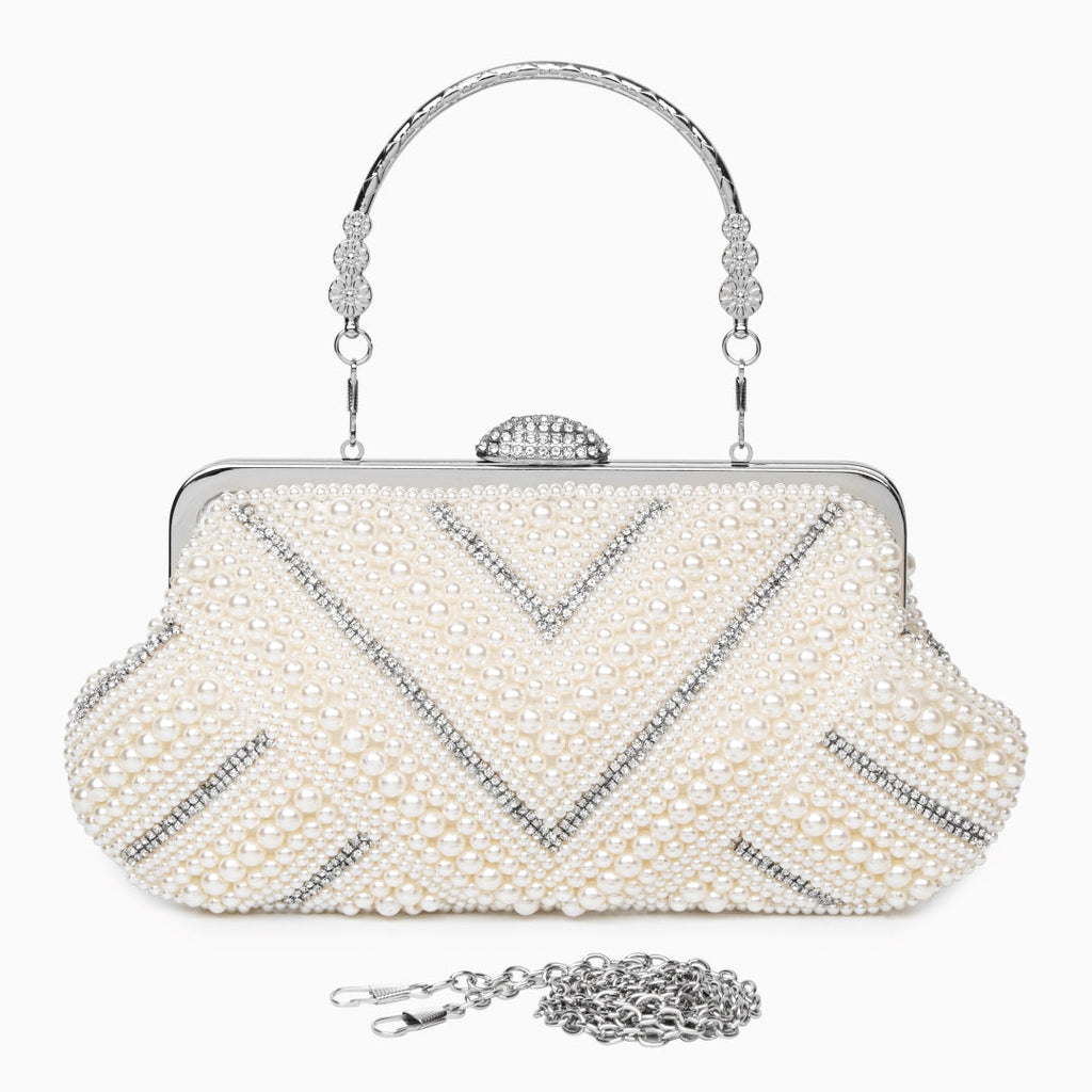 Elegant Pearl Evening Clutch