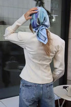 Broad Shoulder Tailored Short Coat