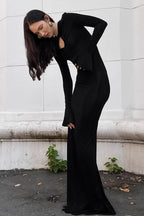 Bell Sleeve Knit Work Dress