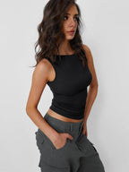 Slim-fit Base Layer Shirt Tank Tops