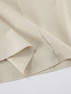 Cotton Blend Temperament Tube Top Loose-fit Home Vacation Mini&Short Dresses