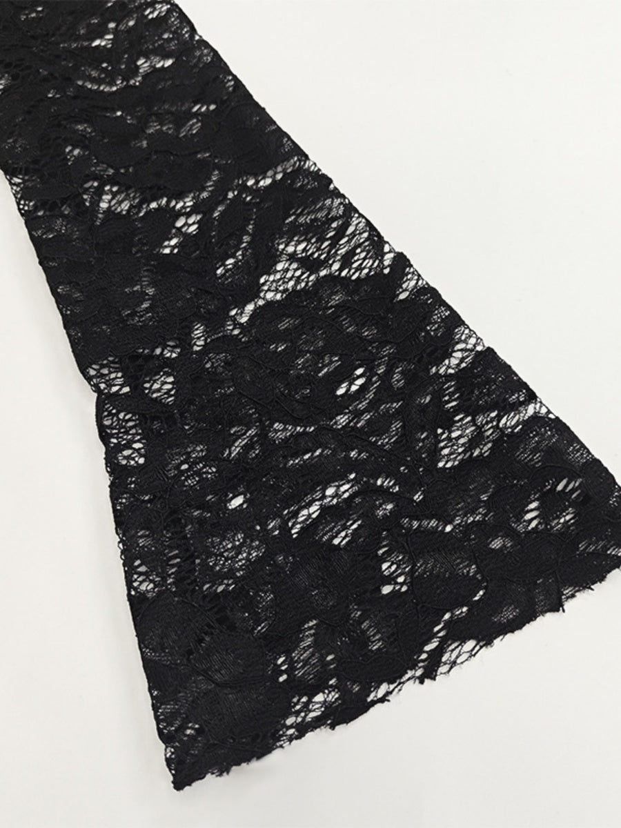 High Slit Lace Formal Dress Maxi Dresses