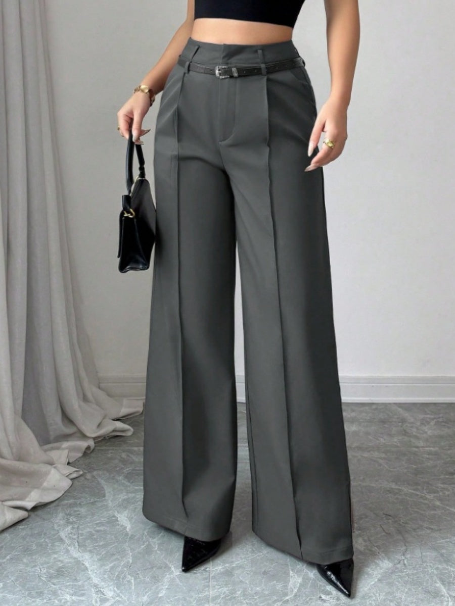 Straight-fit Suit Commuting Pocket Pants