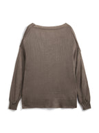 Mohair Solid Lantern Sleeve Baggy Cardigan