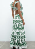 Krystel Statement Long Dress with Slit Chic Silhouette Collection