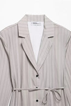 Lace-up Waist Fitted Blazer