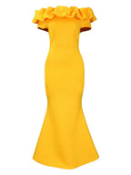 Off Shoulder Sexy Fishtail Formal Dress Maxi Dresses