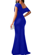 Sleeveless Off-shoulder Bodycon Long Dress