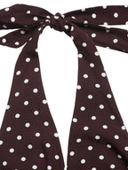 Halter V-neck Polka Dots Vacation Retro Maxi Dresses
