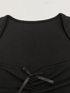 Square Collar A-pendulum Sexy Mini&Short Dresses
