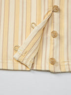 Retro Buttons Stripes Sexy Shirts
