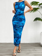 Printed Hip-hugging Sexy Maxi Dresses