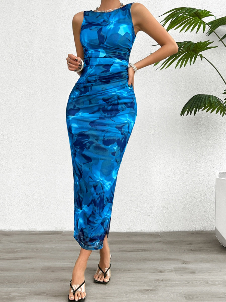 Printed Hip-hugging Sexy Maxi Dresses