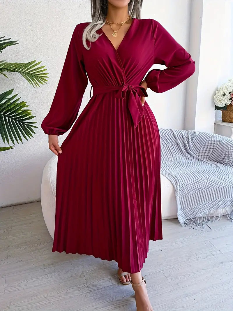 Carlota Boutique Pleated Midi Dress Statement Occasion Edit