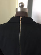 Black Blazer Dress High Slit Long Sleeves Work Office Casual Long Dresses