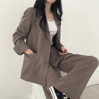 | Women's Tailored Suit Set, Long Blazer