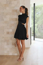Natalia Aesthetic Mini Dress Black Designer Edit
