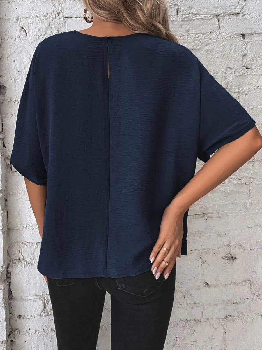 Batwing Sleeve Loose Casual Short-sleeved T-shirt
