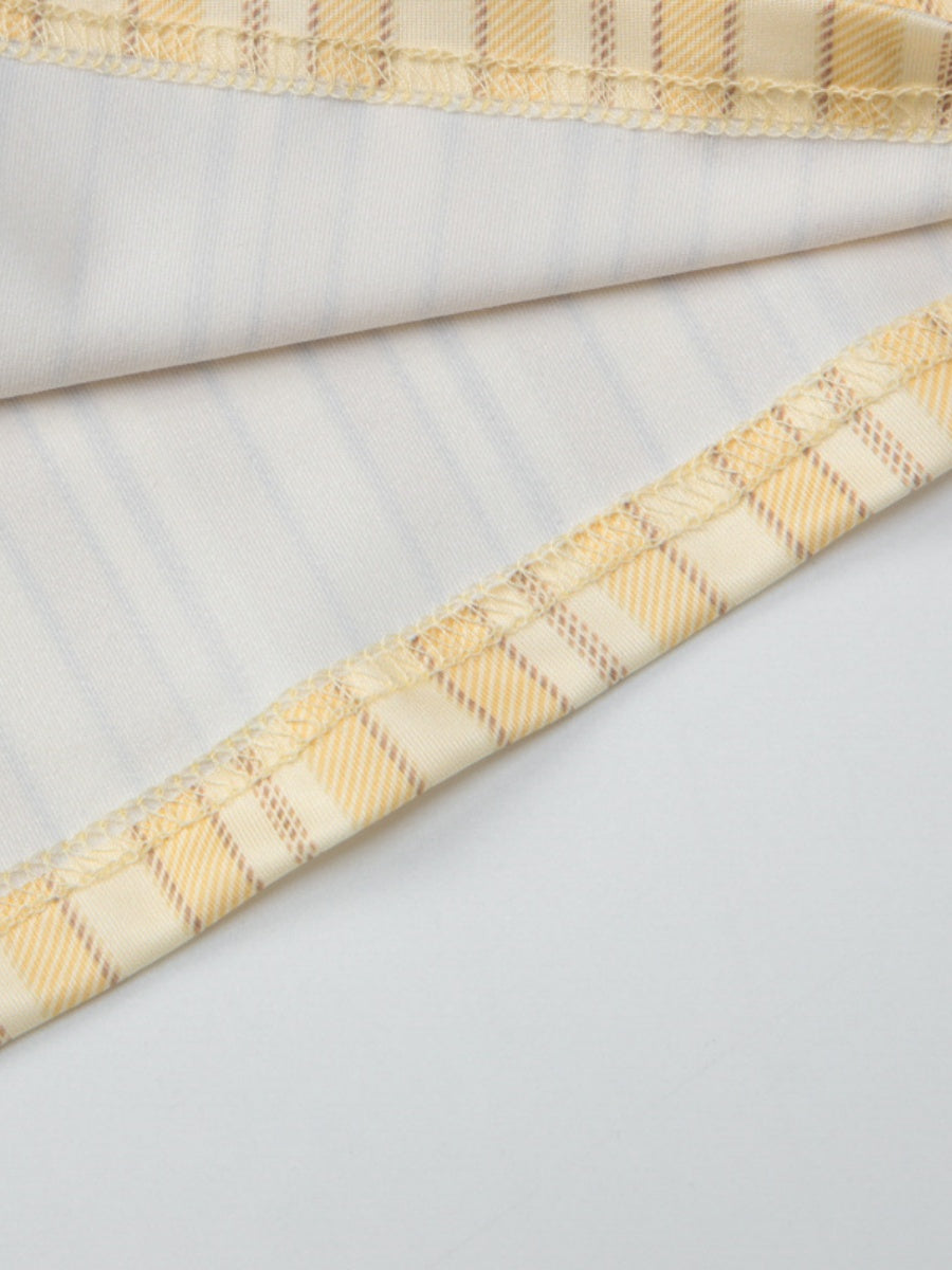 Retro Buttons Stripes Sexy Shirts