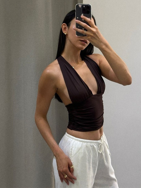 Halter V-neck Vest