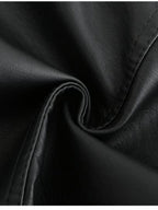 Street Cool Loose Studs Leather Jacket