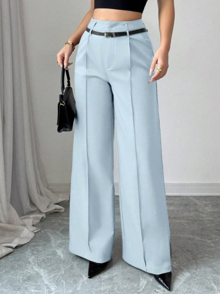 Straight-fit Suit Commuting Pocket Pants