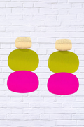 Bold & Playful _ Color Pop Statement Drop Earrings