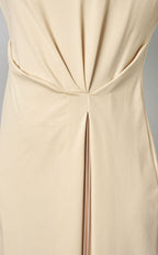 Side Pleated Knit Dress
