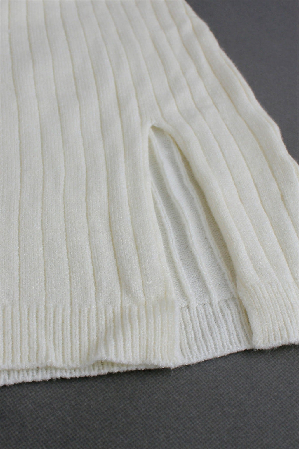 Sleeveless Round Neck Knit Sweater Dress