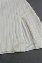 Sleeveless Round Neck Knit Sweater Dress