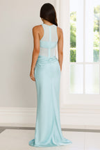Elegant Maxi Dress Aqua