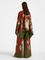 Stand-up Collar Irregular Top And Trousers Two-piece Set