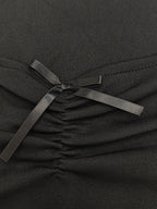 Square Collar A-pendulum Sexy Mini&Short Dresses