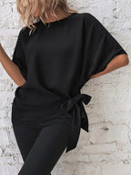 Batwing Sleeve Loose Casual Short-sleeved T-shirt