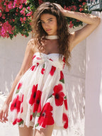 Halter Neck, Backless, Irregular Hem Mini&Short Dresses