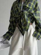 Plaid Oversize Coat Shirts