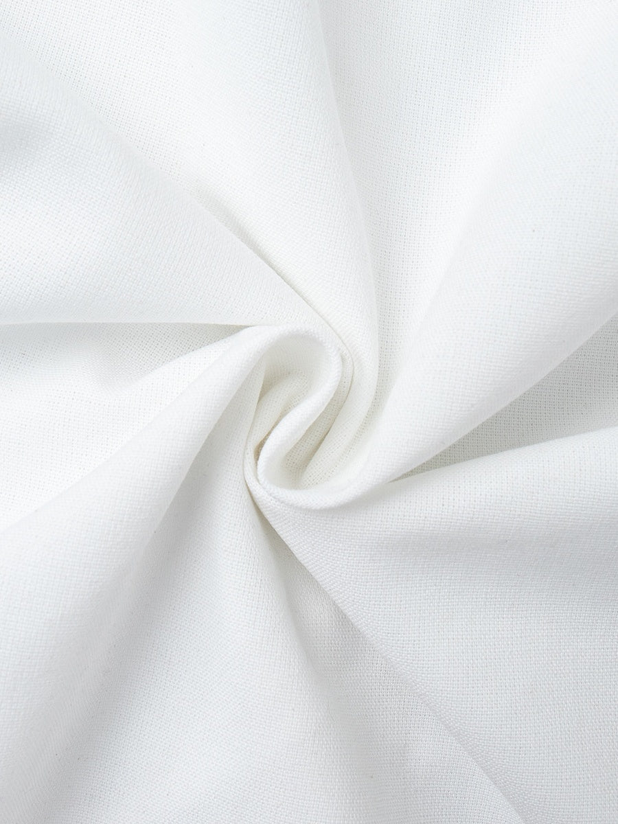 Square Collar Cotton And Linen Camisoles Leisure Temperament Maxi Dresses