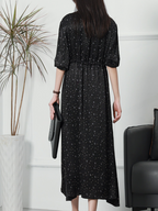 Petite Round Neck A-line Dress