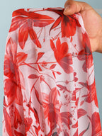 Blue And White Porcelain Print One-piece Slimming And Figure-flattering Long Swimsuit And Sun Protection Dress Two-piece Set