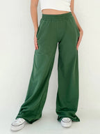Solid Color Rolled Sweatpants